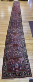 VINTAGE ORIENTAL RUNNER RUG, 28 FEET LONG.