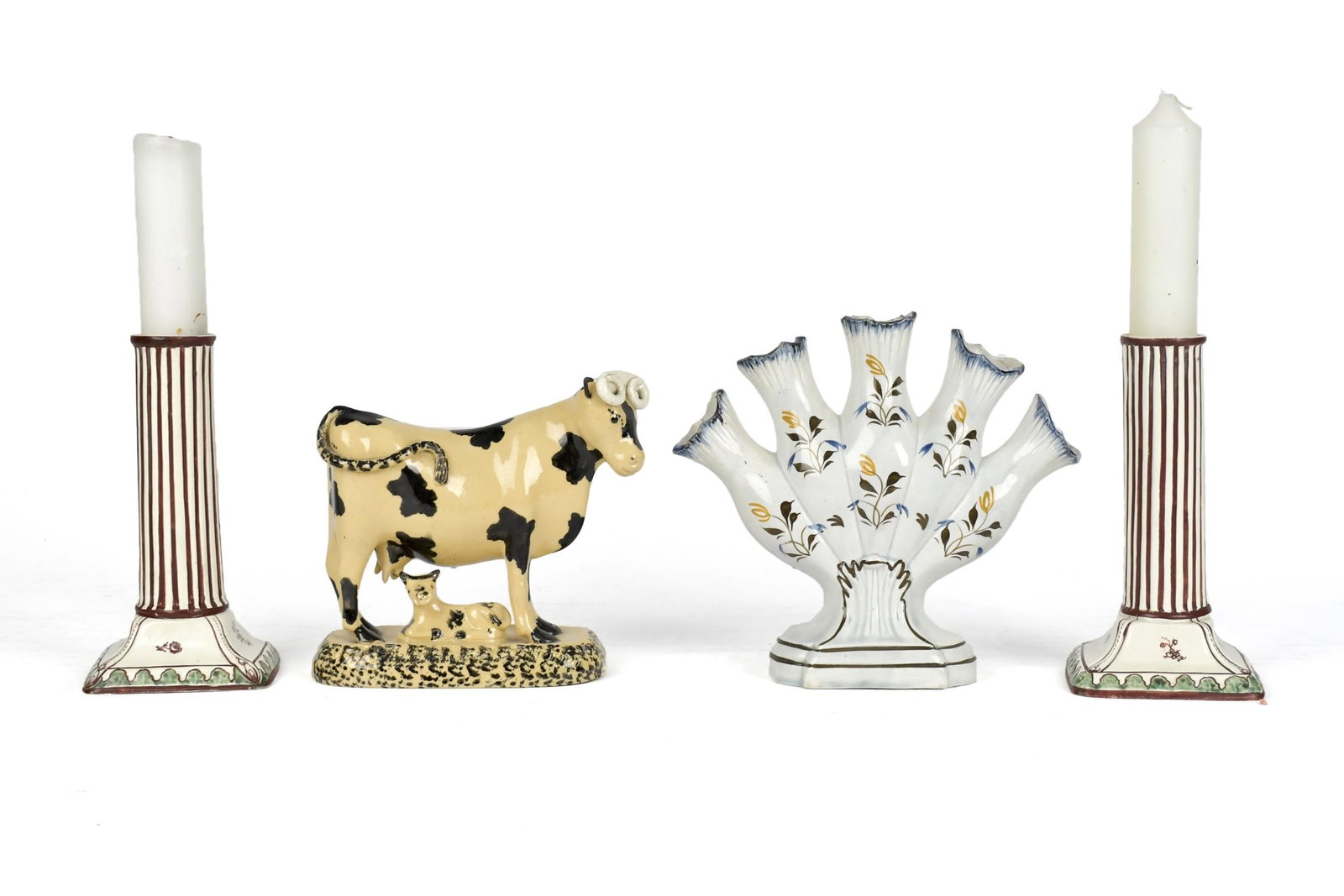 19TH C. ENGLISH CERAMICS, 4 PCS. (1 of 20)