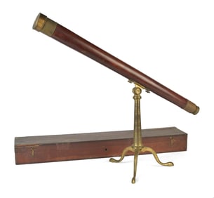19TH C. TELESCOPE WITH CASE.