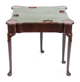 18TH C. ENGLISH QUEEN ANNE GAMES TABLE.