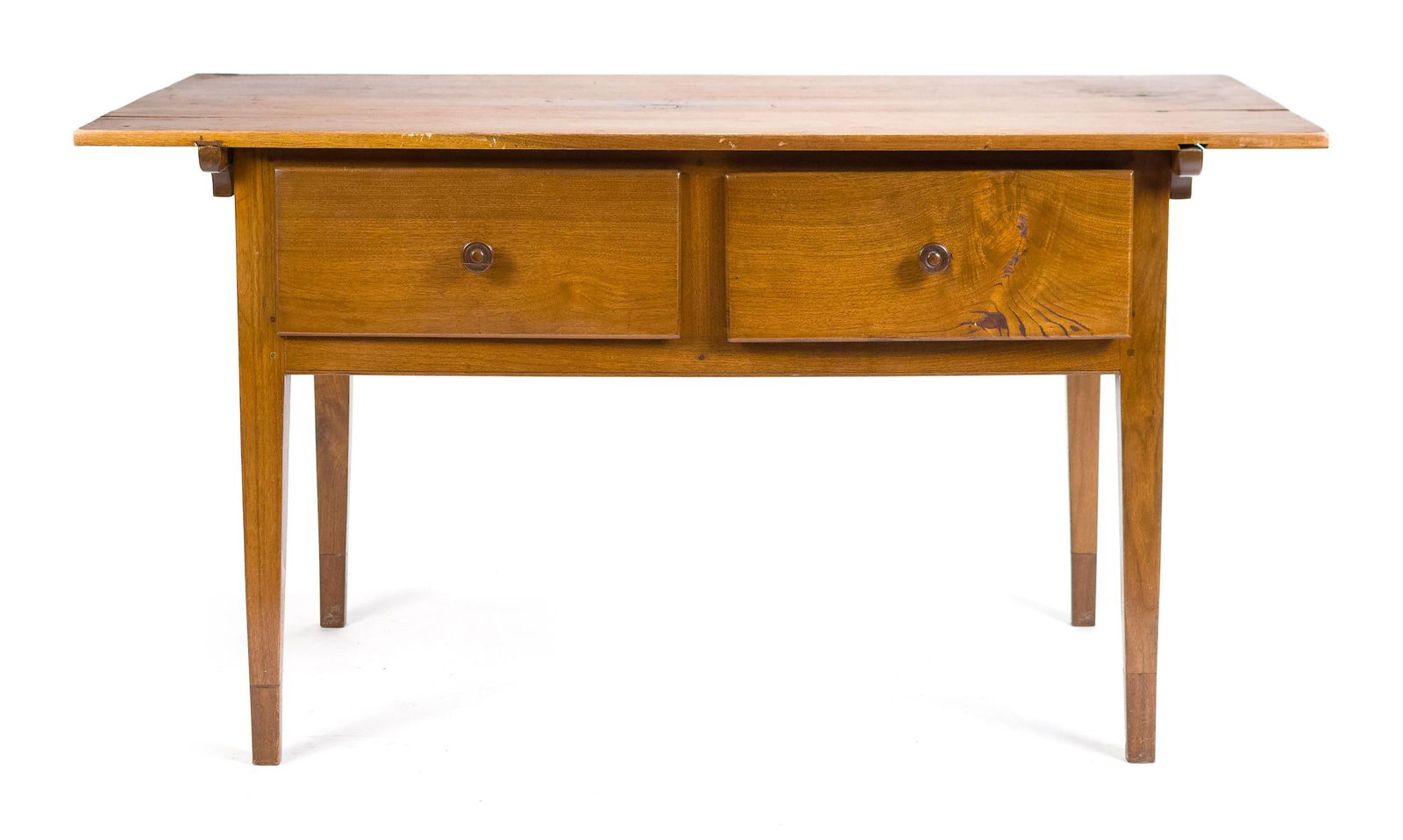 EARLY PA WALNUT TAVERN TABLE. (1 of 11)