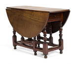 EARLY 18TH C. NEW YORK WILLIAM & MARY GATELEG TABLE.