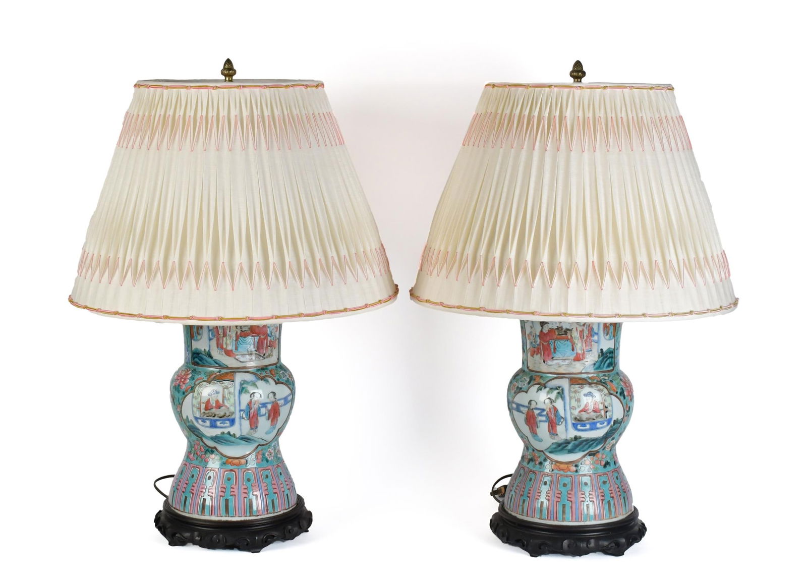 PR. 19TH C. CHINESE PORCELAIN VASE/LAMPS. (1 of 11)