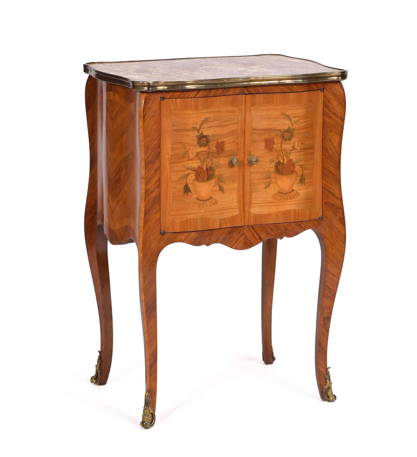 ANTIQUE FRENCH STYLE MARBLE TOP STAND. (1 of 14)