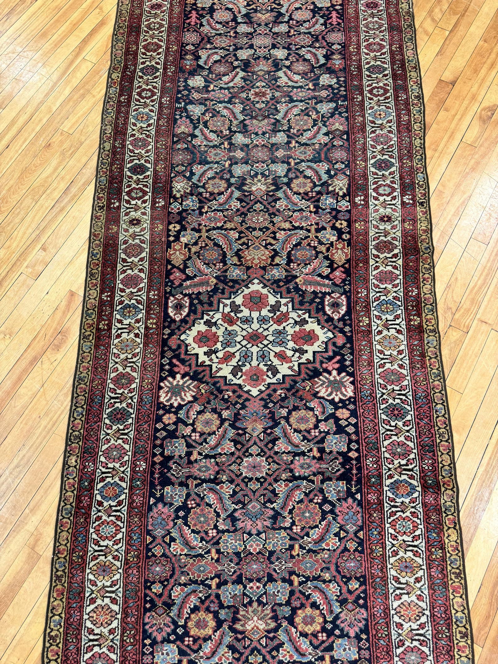ANTIQUE ORIENTAL RUNNER RUG. (1 of 9)