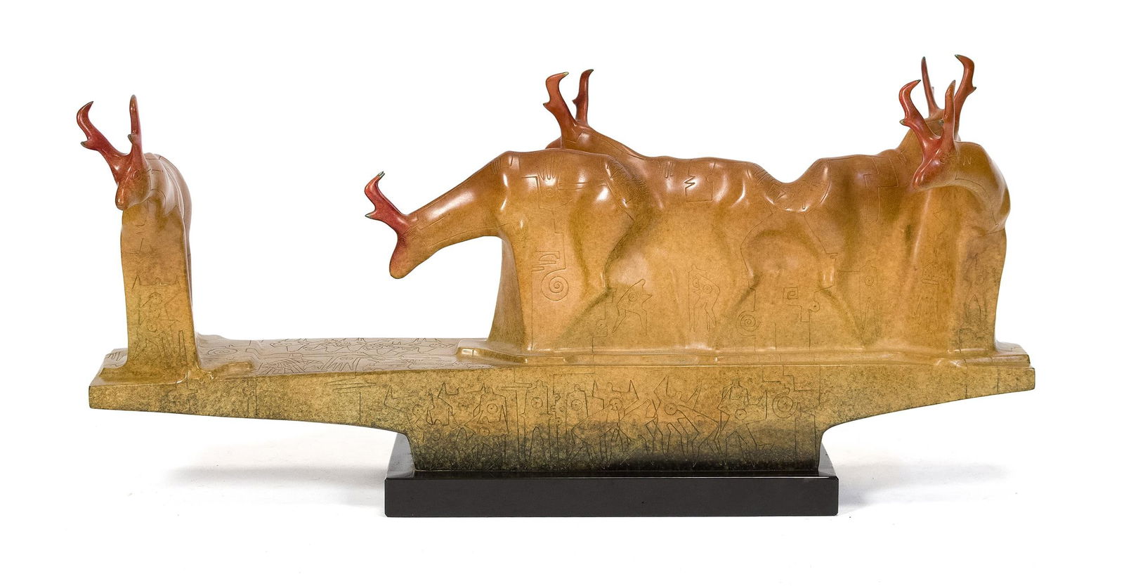 GENE & REBECCA TOBEY BRONZE, THE LONG MARCH. (1 of 13)