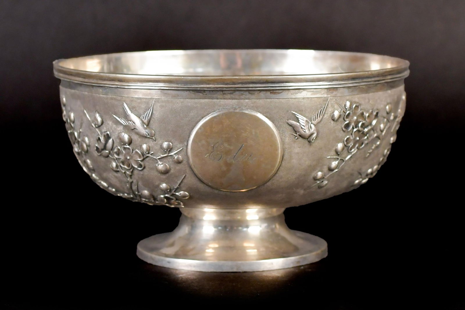 ANTIQUE CHINESE SILVER BOWL. (1 of 10)