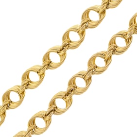 14K ITALIAN GOLD NECKLACE.