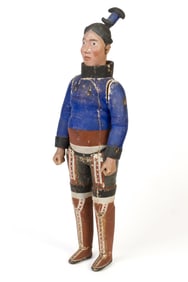 ANTIQUE FOLK ART INUIT DOLL.