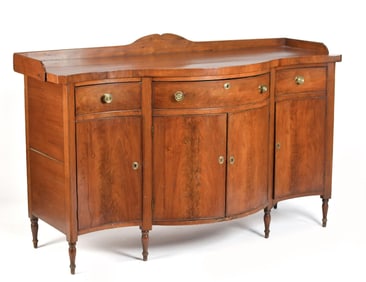FEDERAL VIRGINIA SERPENTINE FRONT SIDEBOARD.