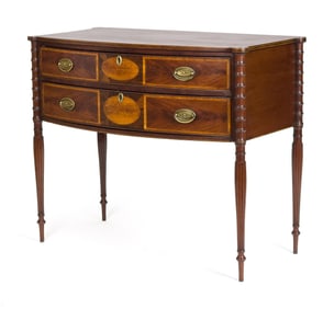 EARLY 19TH C. FEDERAL INLAID PORTSMOUTH NH SERVER.
