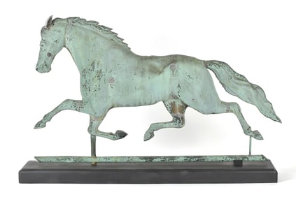 ATTRIBUTED HARRIS & CO BOSTON, MA HORSE WEATHERVANE.