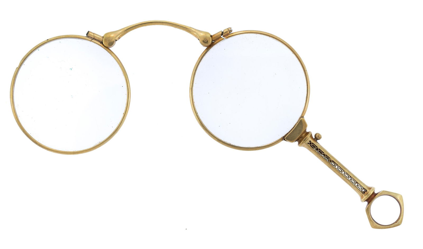 ANTIQUE 14K GOLD LORGNETTE. (1 of 7)