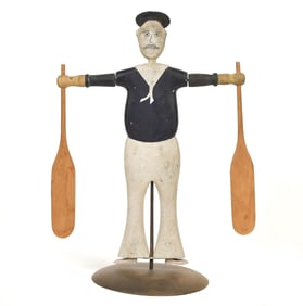FOLK ART SAILOR FORM WHIRLY-GIG.