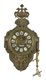 ANTIQUE TIFFANY & CO. BRONZE WALL CLOCK.