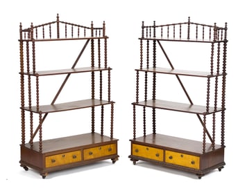 PR. LATE 19TH C. ETAGERES.