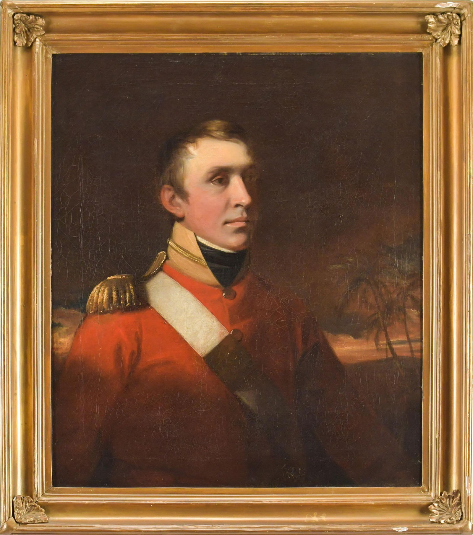 19TH C. ENGLISH PORTRAIT, NAVAL OFFICER. (1 of 10)