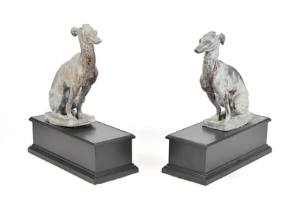 PR. ANTIQUE LEAD ENGLISH WHIPPETS.