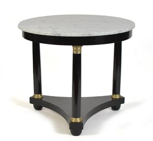20TH C. FRENCH EMPIRE STYLE CENTER TABLE.