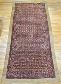 ANTIQUE ORIENTAL CAMEL HAIR RUNNER.