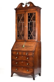 ANTIQUE ENGLISH HEPPLEWHITE SECRETARY.