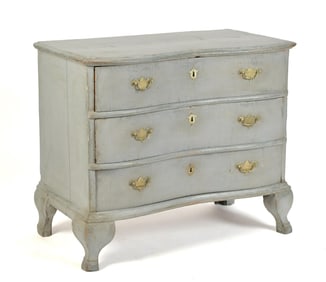 18TH C. PAINTED EUROPEAN CHEST.