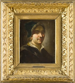 ATTRIB. JOHANN KUPEZKY OIL, PORTRAIT.