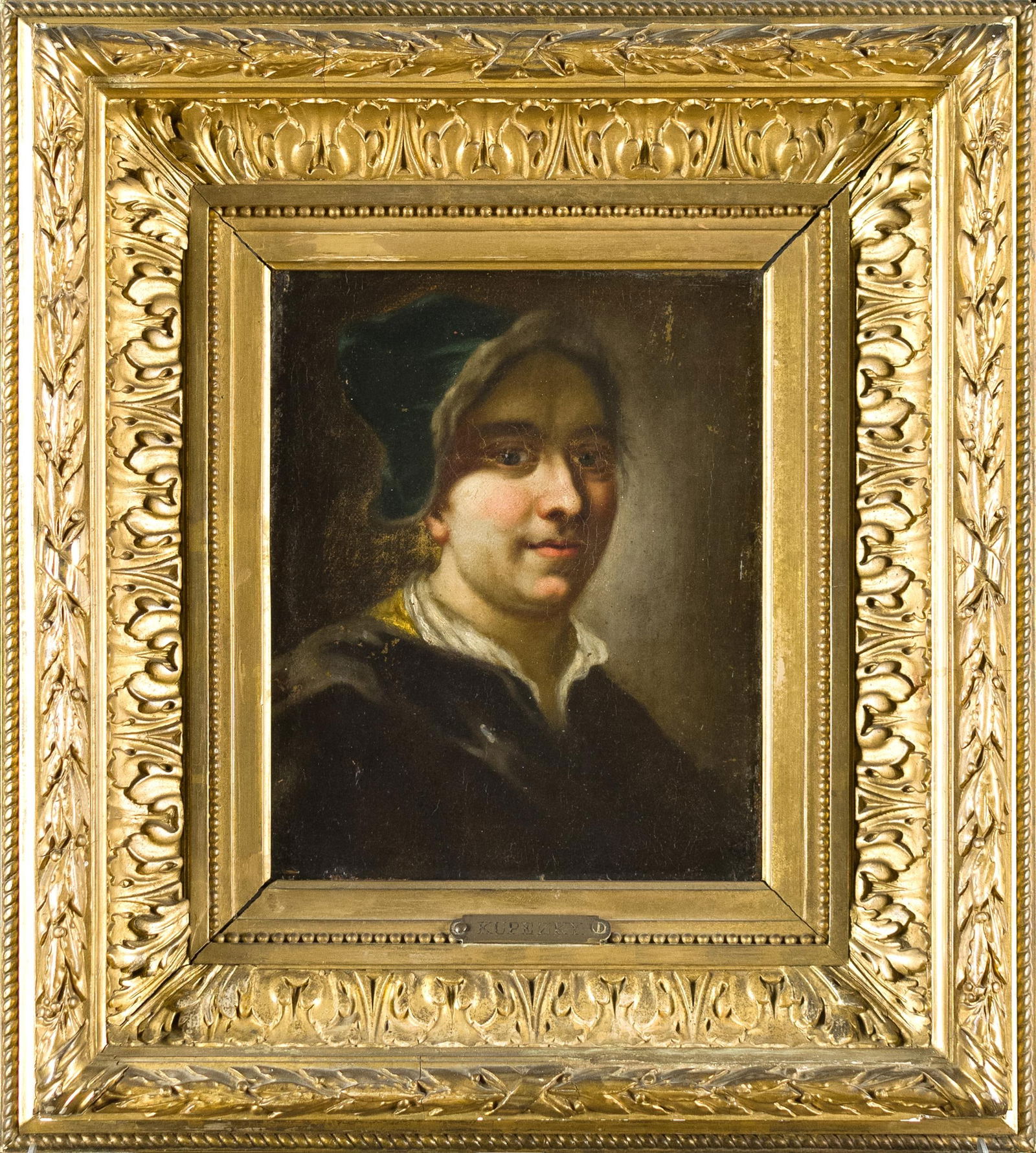 ATTRIB. JOHANN KUPEZKY OIL, PORTRAIT. (1 of 10)