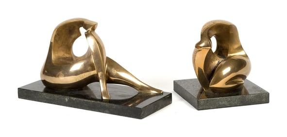 TWO ISAAC KAHN SCULPTURES.