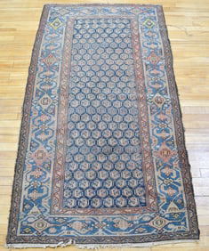 ANTIQUE ORIENTAL SCATTER RUG.