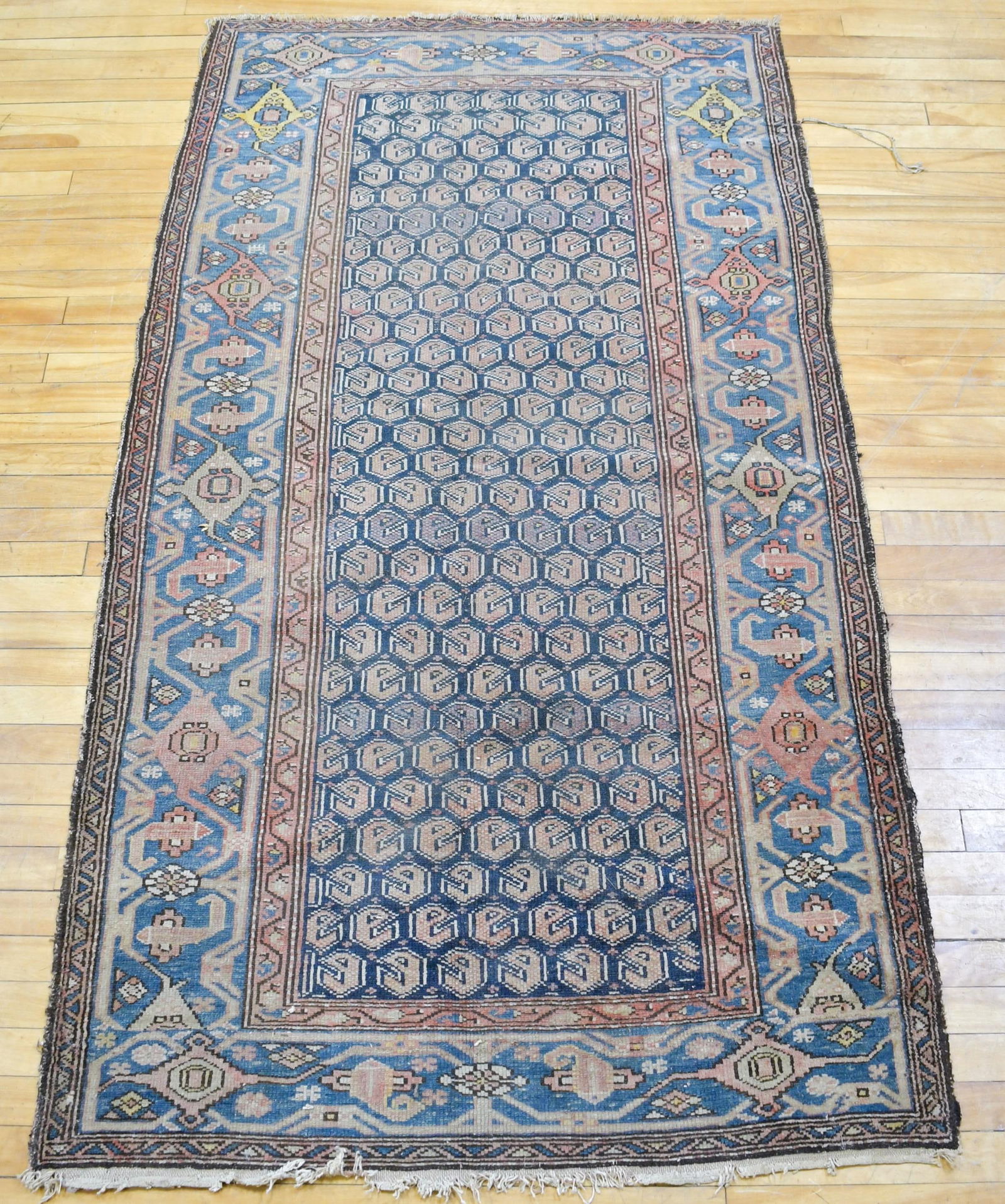 ANTIQUE ORIENTAL SCATTER RUG. (1 of 7)