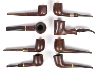 VINTAGE PIPE COLLECTION, 8PCS.
