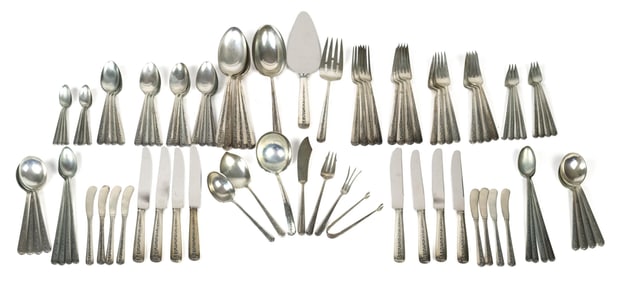 TOWLE STERLING FLATWARE, RAMBLER ROSE, 91 PCS.