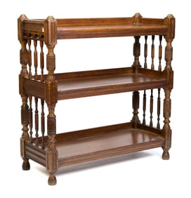 19TH C. LATE REGENCY CARVED OAK SERVER.