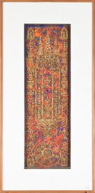PICHAI NIRAND OIL AND GILT ARTWORK.
