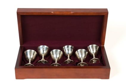 INTERNATIONAL STERLING LA PAGLIA STERLING CHALICES.