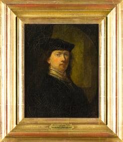 ALFRED JONES OIL, PORTRAIT OF REMBRANDT.