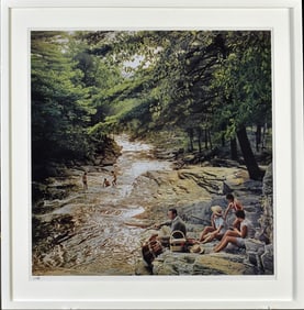 SLIM AARONS PHOTOGRAPH, CAMPBELL FALLS PICNIC.