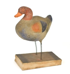 ANTIQUE DUCK SQUEAK TOY.