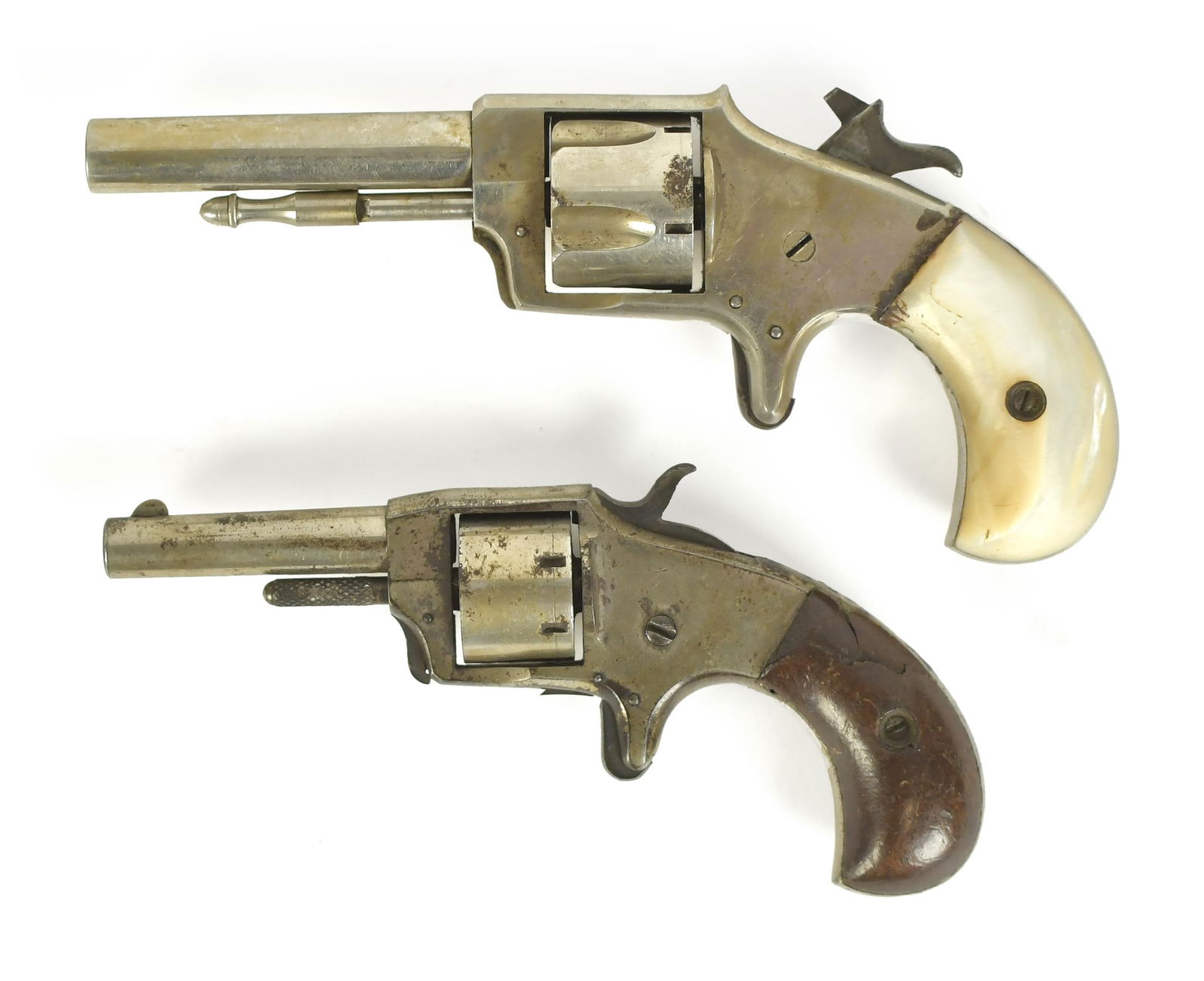 TWO 19TH C. SMALL BOOT REVOLVERS. (1 of 16)