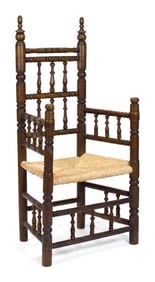LATE 17TH C. BREWSTER ARMCHAIR.