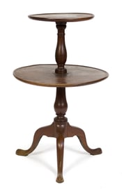 18TH C. QUEEN ANNE MAHOGANY DUMBWAITER.