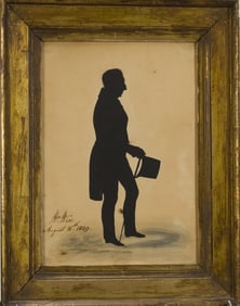 19TH C. WM WISE FULL LENGTH SILHOUETTE.