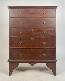 18TH C. QUEEN ANNE BLANKET CHEST.