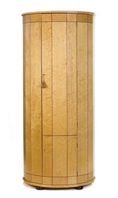 FINE CUSTOM BIRDSEYE MAPLE GUN OR LIQUOR CABINET.