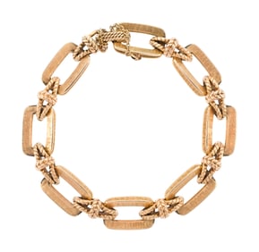 VINTAGE 14K YELLOW GOLD BRACELET.