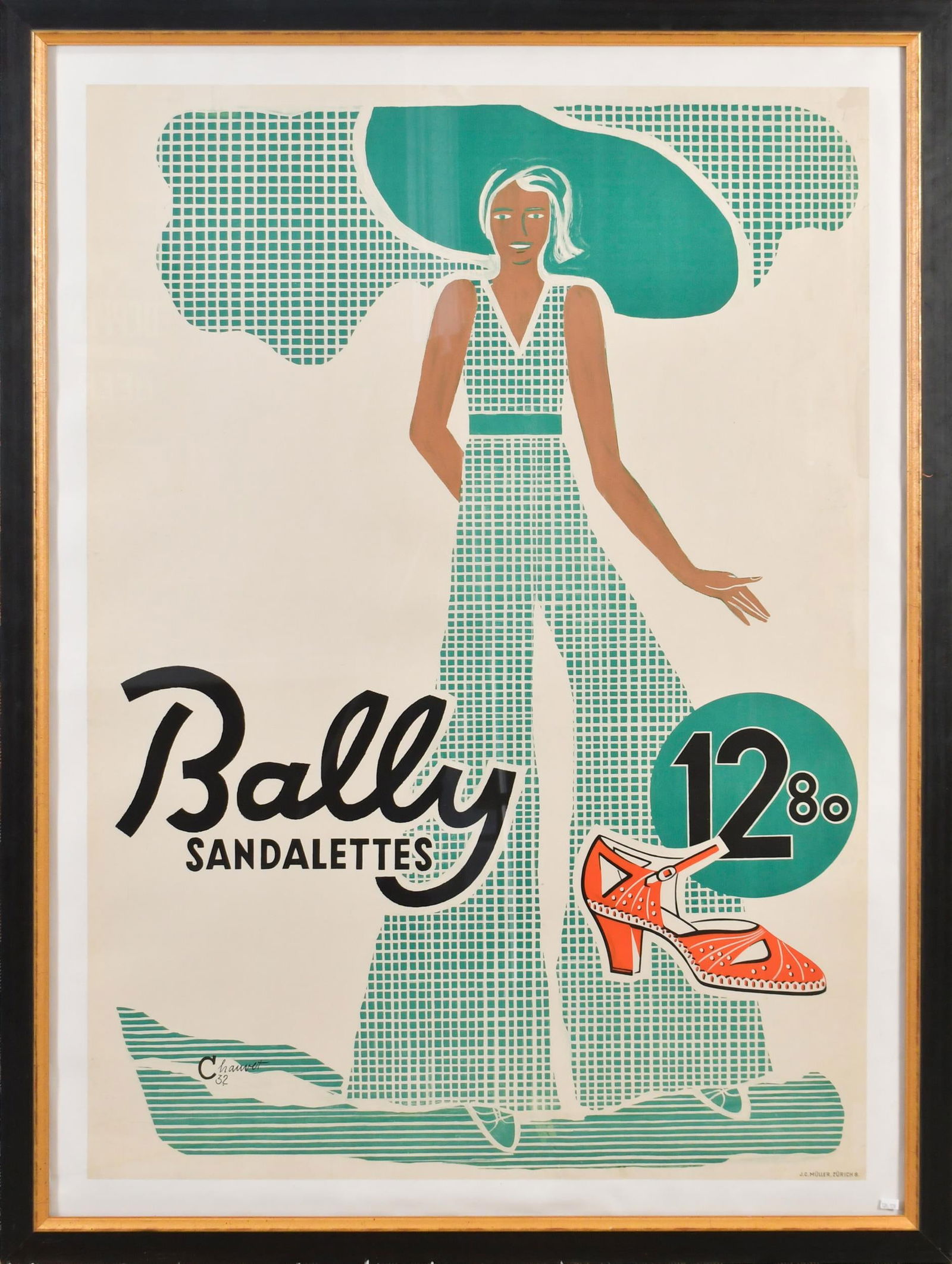 BALLY  1932 ADVERTISING POSTER. (1 of 9)