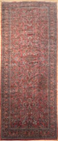 FINE VINTAGE PALACE SIZE SAROUK ORIENTAL RUG.