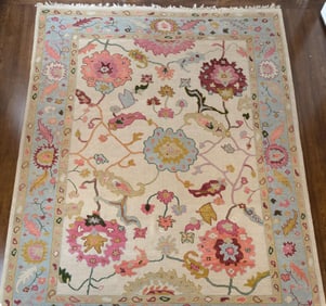 TURKISH OUSHAK ROOM SIZE RUG.
