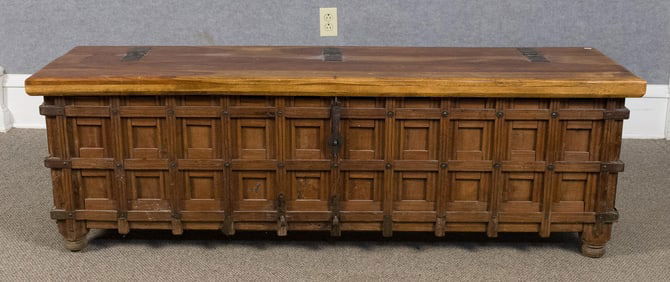 VINTAGE EXPORT DOWRY BOX.